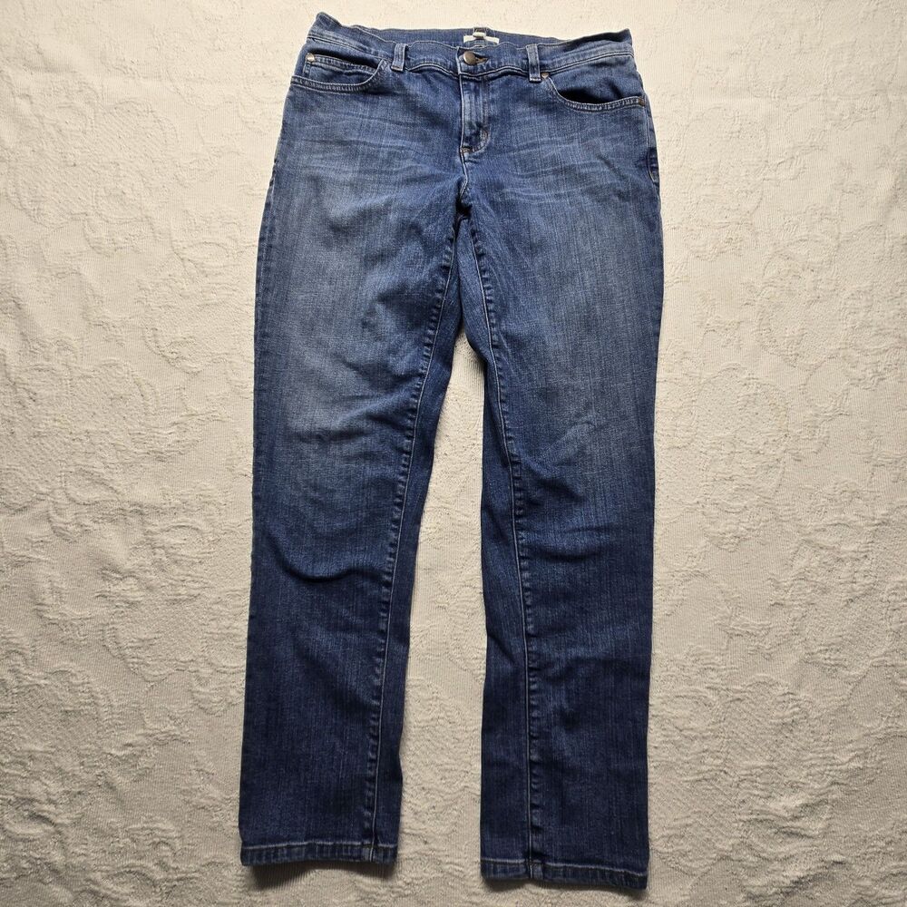 Eileen Fisher Organic Jeans 10 Plant Mom Sustainable Casual Coastal Basic Beachy